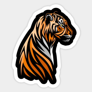 Tribal tiger Sticker